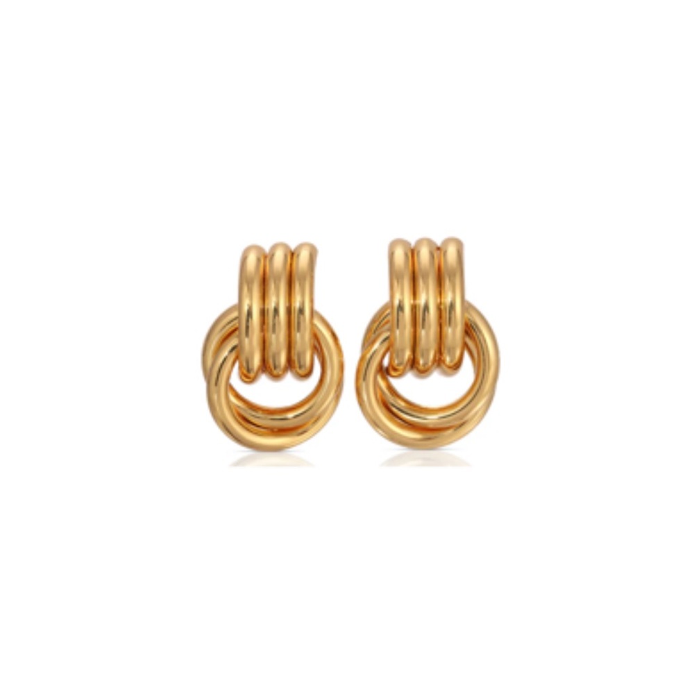 Heaven Mayhem Mini Gold Knot Earrings